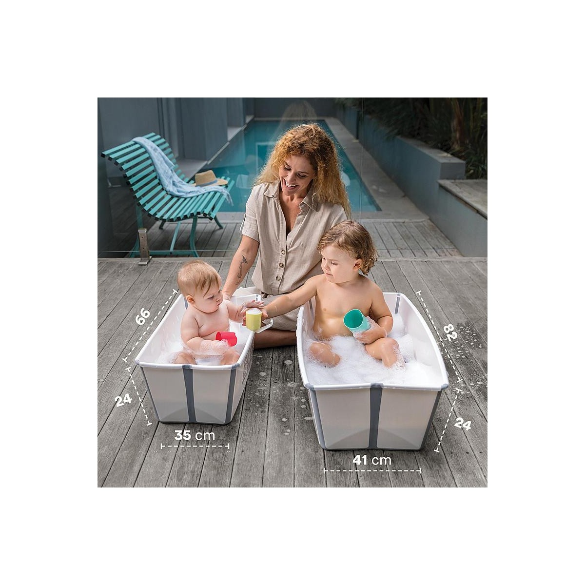 Baignoire Flexibath rose