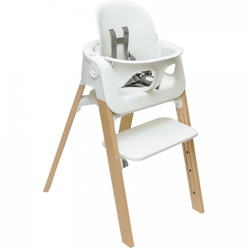 Baby set blanc pour chaise Steps
