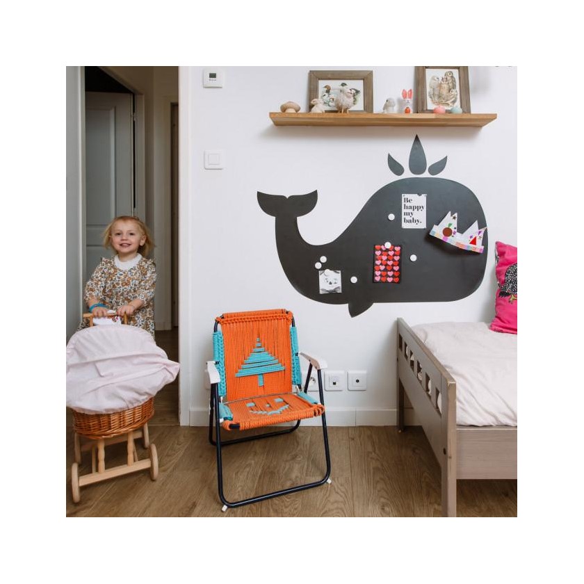 Chambre d'enfant - Kit Baleine / Tableau Magnétique Baleine + 61
