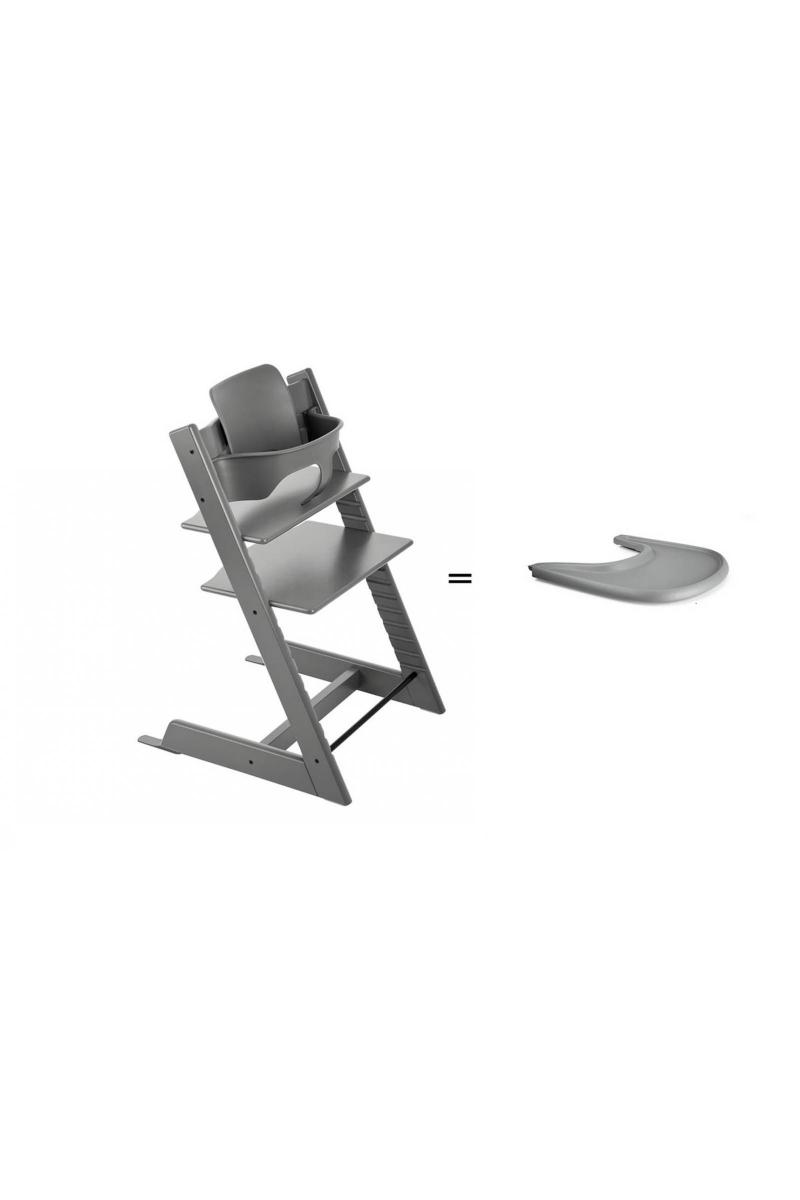 Plateau pour baby set chaise Tripp Trapp® - gris