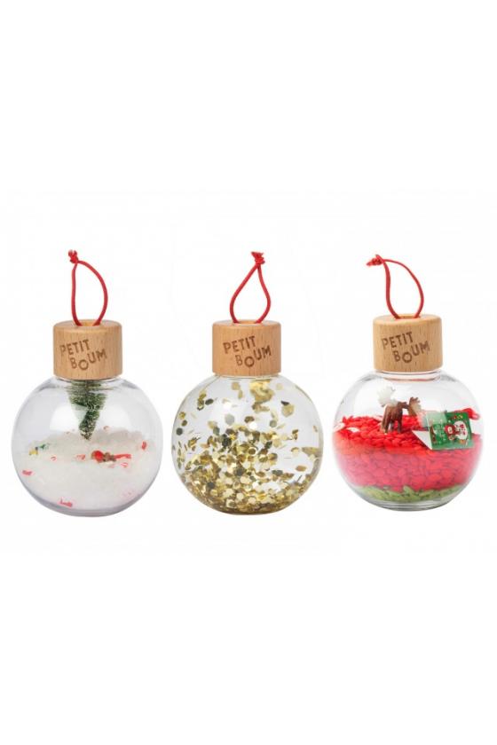 Coffret 3 boules sensorielles - Xmas