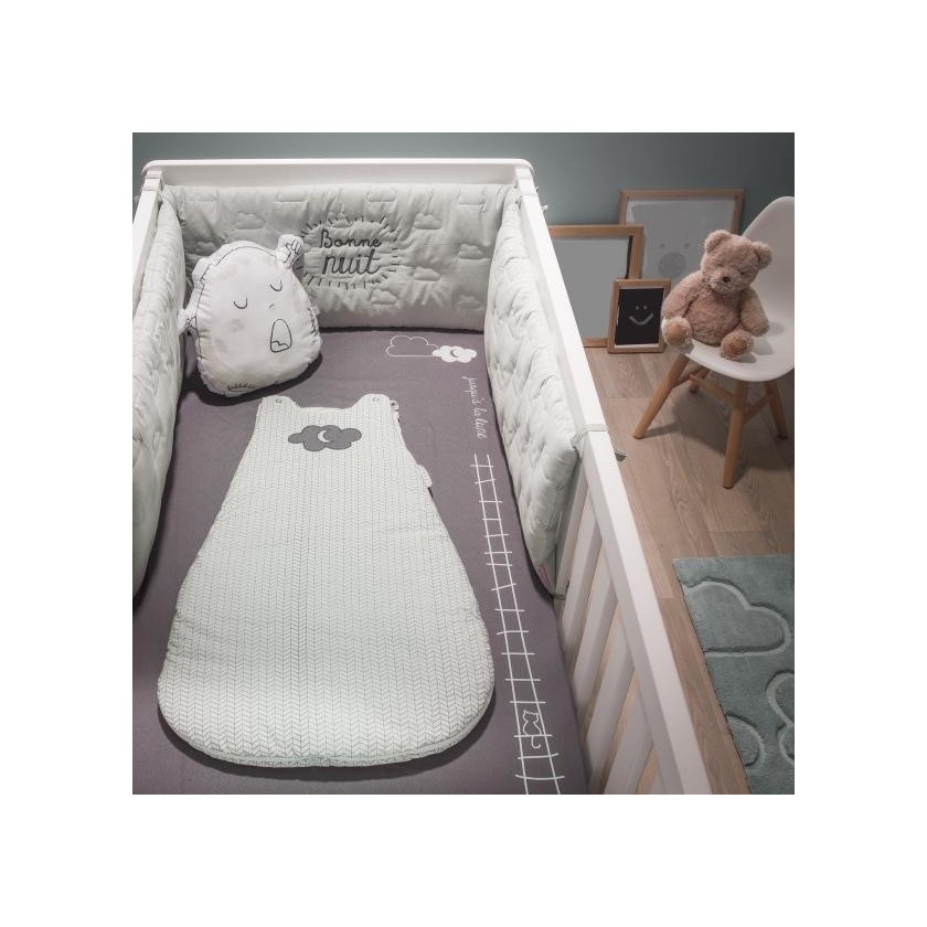 Drap-housse bébé coton bio Pompom