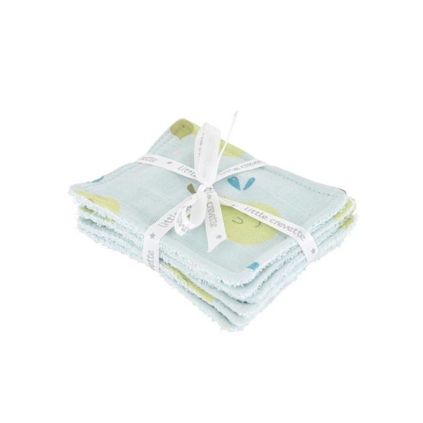 Lot de 6 lingettes lavables Poire