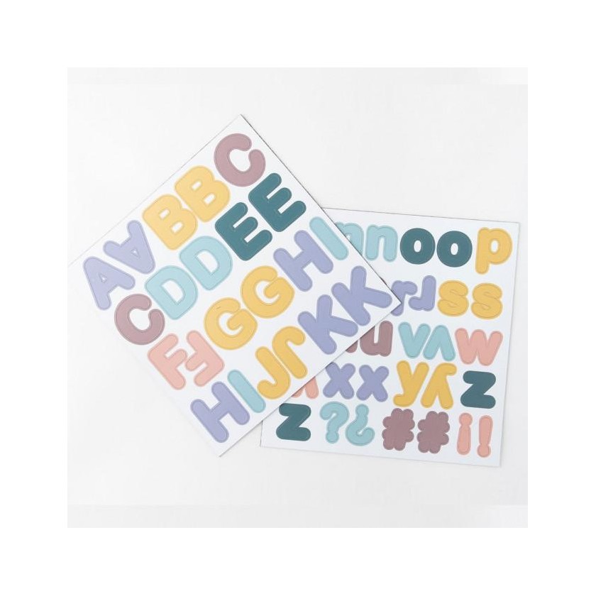 Magnets Lettres /125 pastel