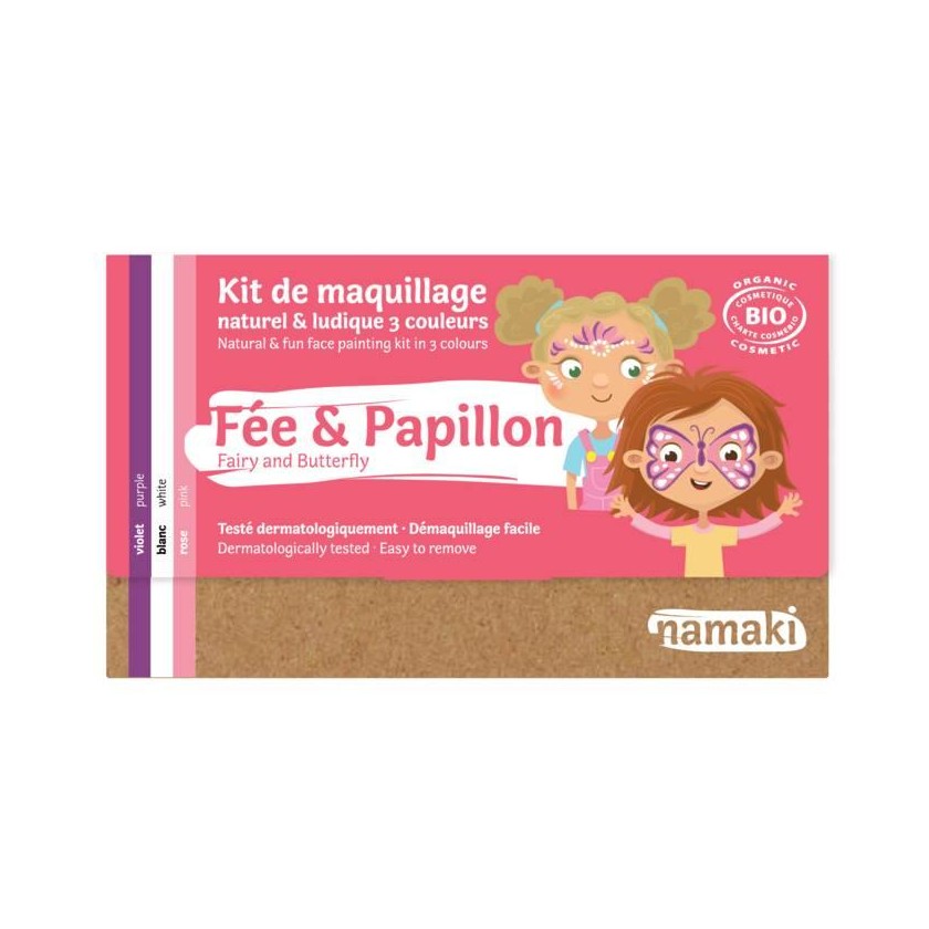 Kit de maquillage 3 couleurs Fée et Papillon